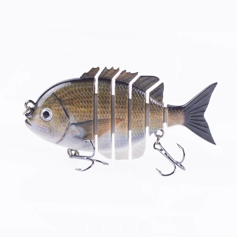 Hanlin 7.5cm 14.5g Многосоставные рыболовные приманки, тонущий шэд, воблер, жесткий корпус, свимбейт, реалистичная приманка для солнечной рыбы и окуня