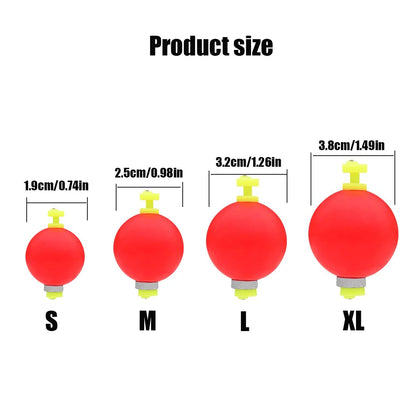 Fishing Bobbers Floats  Foam Snap on Float Weighted Bobbers  Fishing Push Button Snap-on Bobbers Spring Oval Fishing Floats