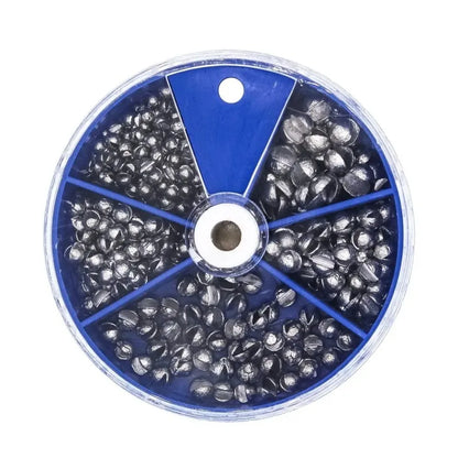 205PCS Fishing Weights Sinkers Removable Fishing Split Sinker Split Fishing Split Sinkers Fishing Egg Weight Split Sinker Set